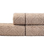 119VAL-ATL70140-POL ZHE Полотенце Ариане жемчужное 70*140