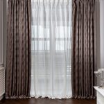 121GD-00002 Портьера FIJI коричневая 275*260см