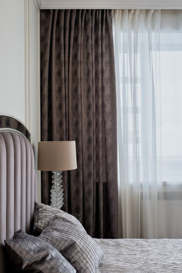 121GD-00002 Портьера FIJI коричневая 275*260см — изображение 3