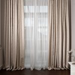 121GD-00004/1  Портьера Mesh бежевый 275*260