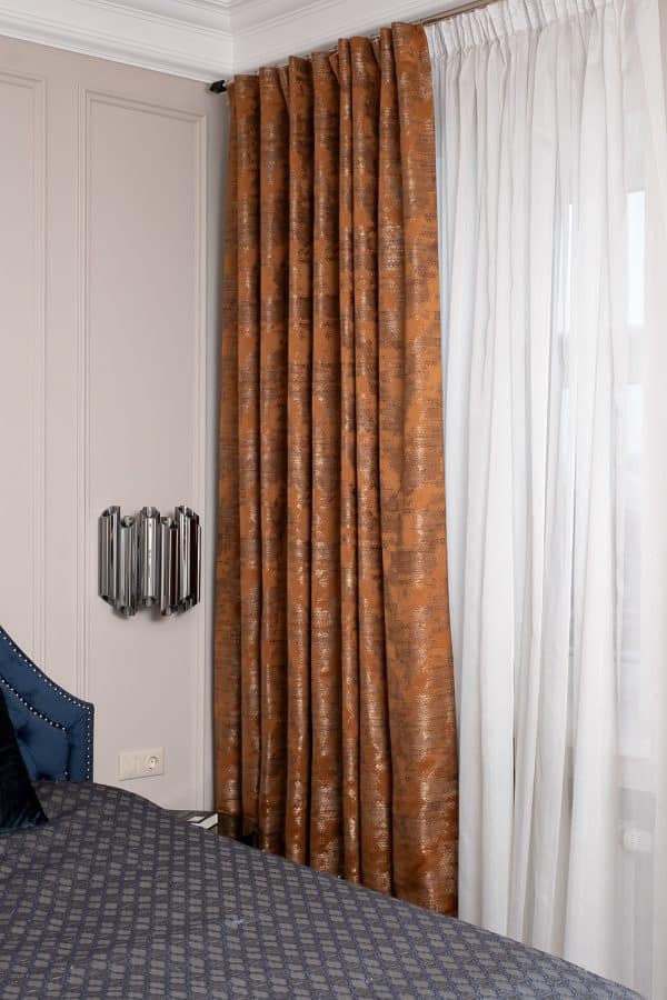 121GD-00006 Портьера Bromley оранжевый 275*260 — изображение 2