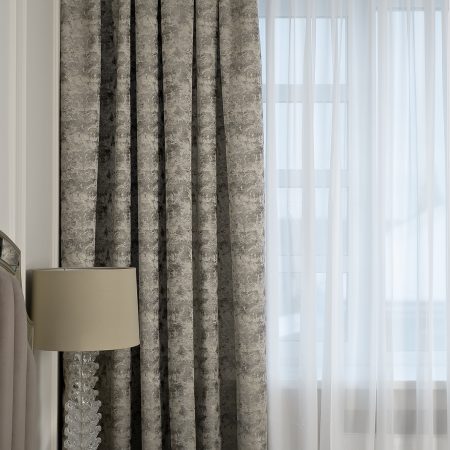 121GD-00008 Портьера Mirage бронза 275*260