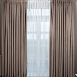 121GD-00011 Портьера Silkу бежевая  димаут 275*260