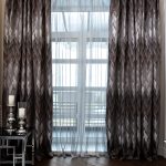 121GD-03603 Портьера CASCADA серая 275*260