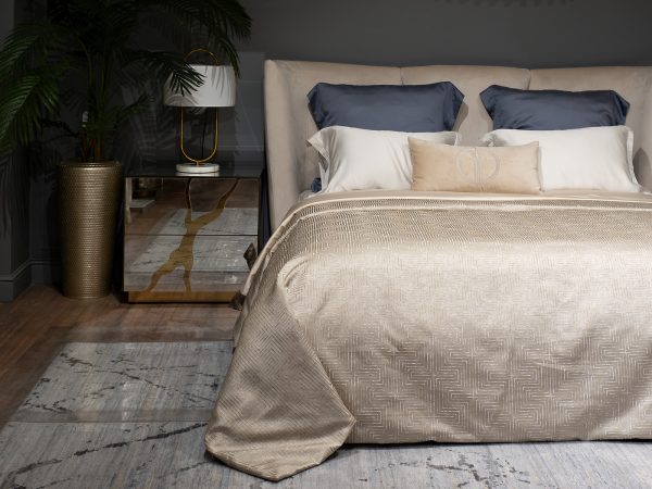 121GD-12114 Покрывало Gloss бежевое 260*260 — изображение 2