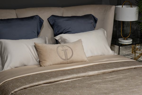 121GD-12114 Покрывало Gloss бежевое 260*260 — изображение 5