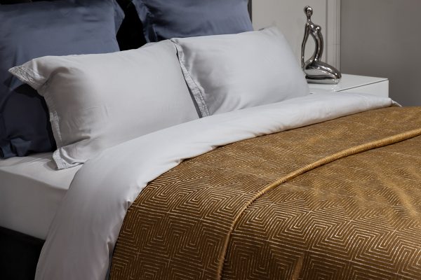 121GD-12115 Покрывало Gloss горчичное 260*260 — изображение 3