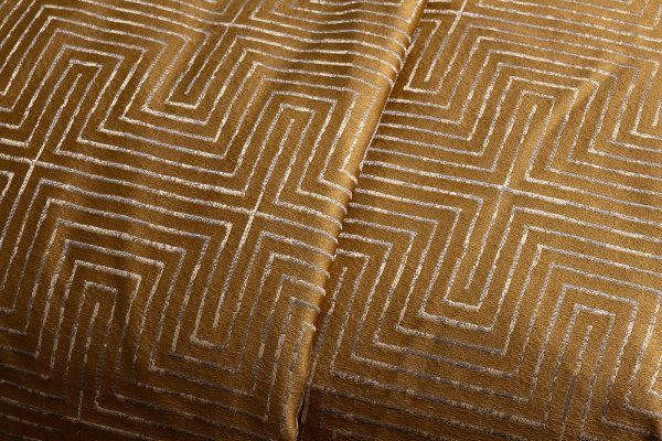 121GD-12115 Покрывало Gloss горчичное 260*260 — изображение 5