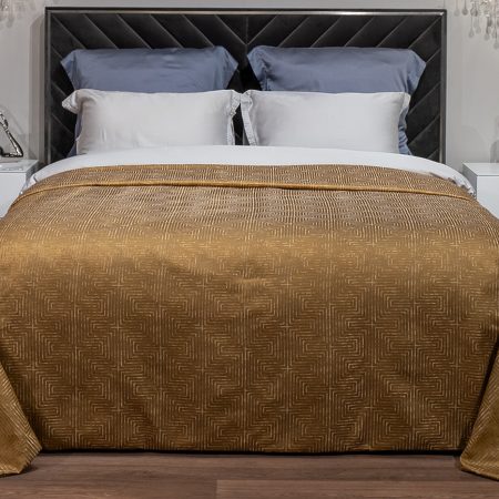 121GD-12115 Покрывало Gloss горчичное 260*260