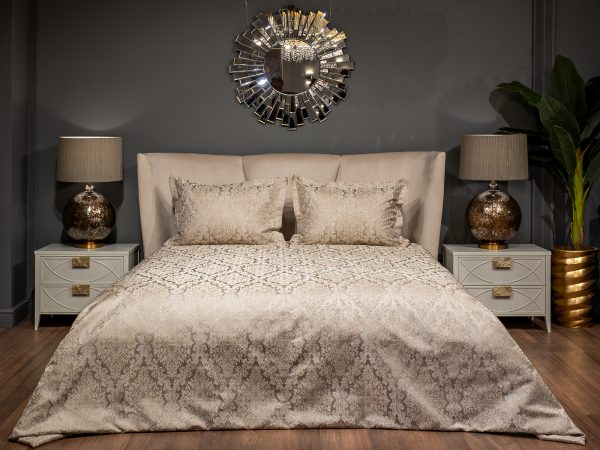 121GD-12125 Комплект Emotion бежевый( покрывало 260*260 и 2 наволочки 50*70)