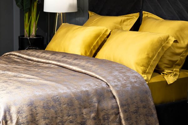 121GD-HOUST100-POKR ZOLSER-Покрывало HOUSTON золотое 260*260 — изображение 2