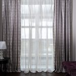 121GD-HOUST100-PORT SER Портьера HOUSTON серая 275*260см