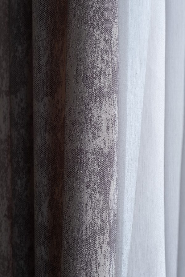 121GD-HOUST100-PORT SER Портьера HOUSTON серая 275*260см — изображение 4