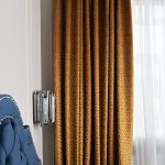 121GD-LATTICE-PORT ORANG Портьера LATTICE оранжевая 275*260см