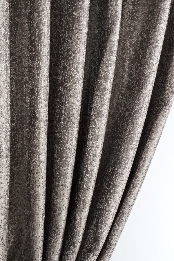 121GD-TEL07-PORT SER Портьера BARI серебряная 275*260см — изображение 3