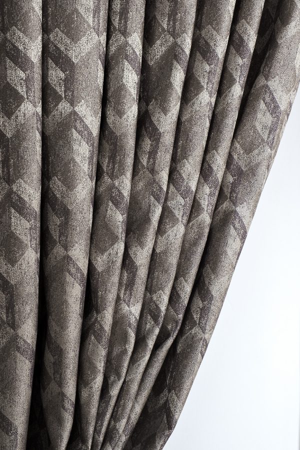 121GD-TON07-PORT SER Портьера MODENA серебряная  275*260см — изображение 3