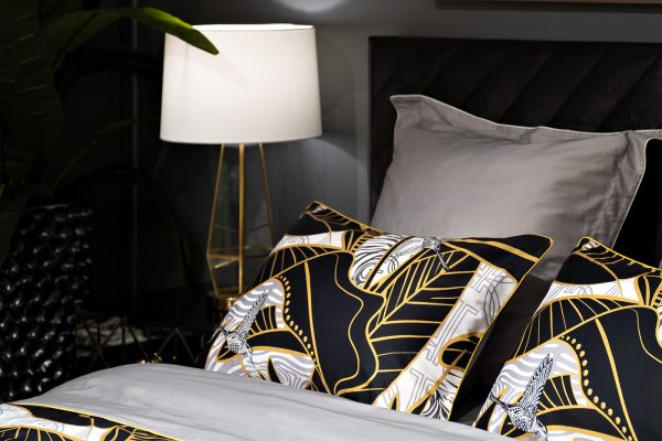 130HB-00008 Комплект наволочек Тропики 50*70 золото/серый (2шт) — изображение 2