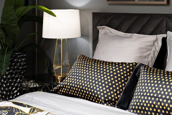 130HB-00010 Комплект наволочек Тропики 50*70 золото/черный (2шт) — изображение 2