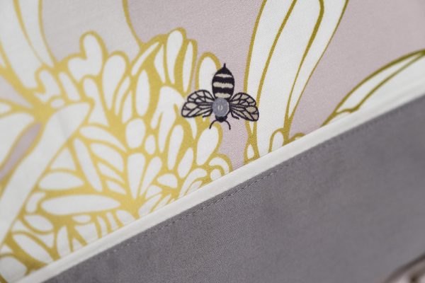 130HB-00028 Комплект наволочек сатин принт Пионы серый  50*70(2шт) — изображение 4