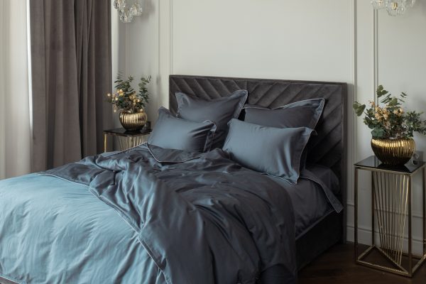 130HB-00057 Простыня на резинке сатин зеленый  90*200*22 — изображение 5