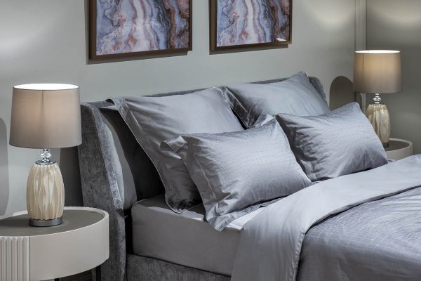 130HB-BSH240250-PROS SER Простыня сатин серый 240*250 — изображение 5