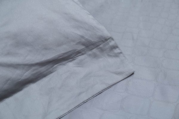 130HB-DC215150-POD JAC SER Пододеяльник сатин жаккард Серпенте серый 215*150 — изображение 4