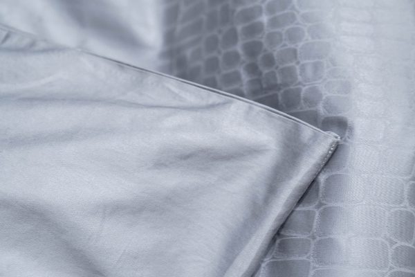 130HB-DC220200-POD JAC SER Пододеяльник сатин жаккард Серпенте серый 200*220 — изображение 5