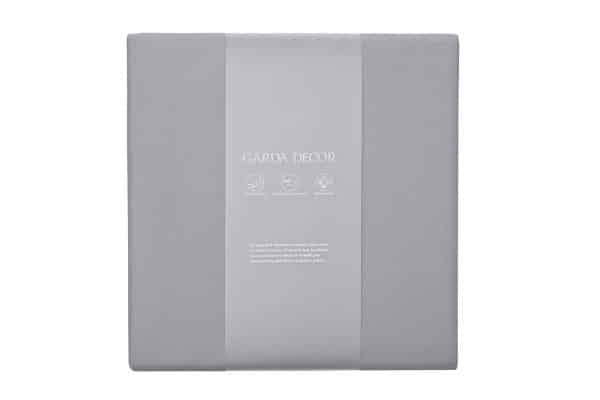 130HB-FSH16030 -PROS RES SER Простыня на резинке сатин серый 160*200*30