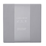 130HB-FSH18030 -PROS RES SER Простыня на резинке сатин серый 180*200*30