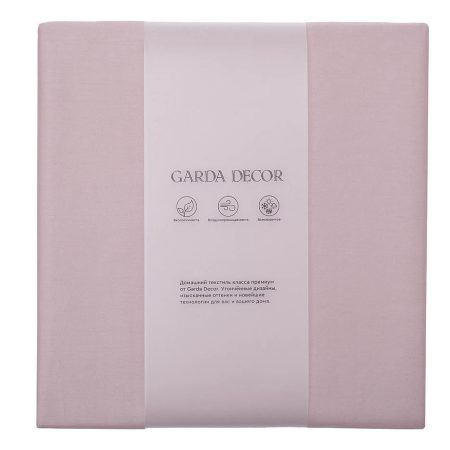 130HB-FSH18030-PROS ROS Простыня на резинке сатин пудреная роза 180*200*30