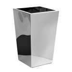 13RX-03118 Кашпо высокое напольное цвет серебро d35*57см