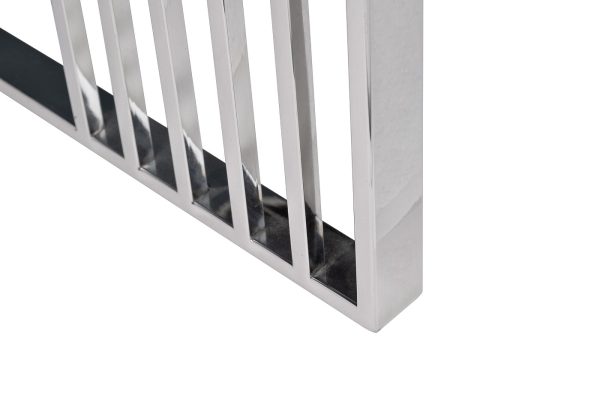 13RX-50330 Стол журнальный черн.стекло/серебро 55*55*55 см — изображение 4