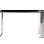 13RX-50340 Консоль черн.стекло/серебро 140*40*80 см