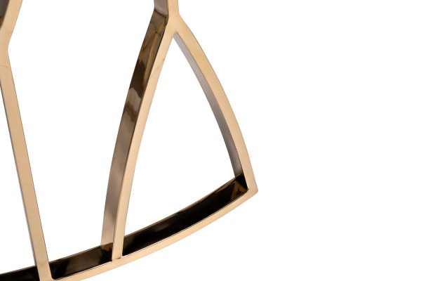 13RXCT3104-GOLD Стол журнальный стекло черн./золото d90*45см — изображение 3