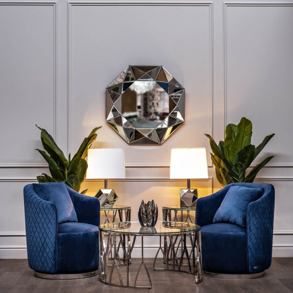 13RXCT3104-SILVER Стол журнальный стекло прозр./серебро d90*45см — изображение 2