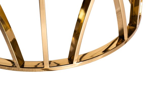 13RXET3103-GOLD Стол журнальный стекло черн./золото d50*55см — изображение 3