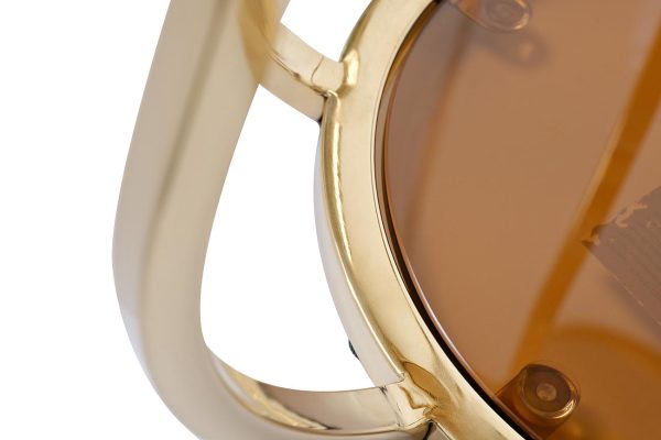 13RXET4036-GOLD Стол журнальный стекло коричн./золото d50*60см — изображение 3