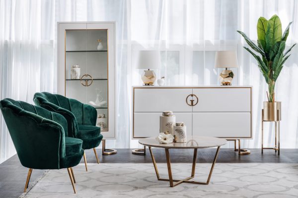 13RXFP3105L-GOLD Подставка под цветы золото d25*70cм — изображение 3