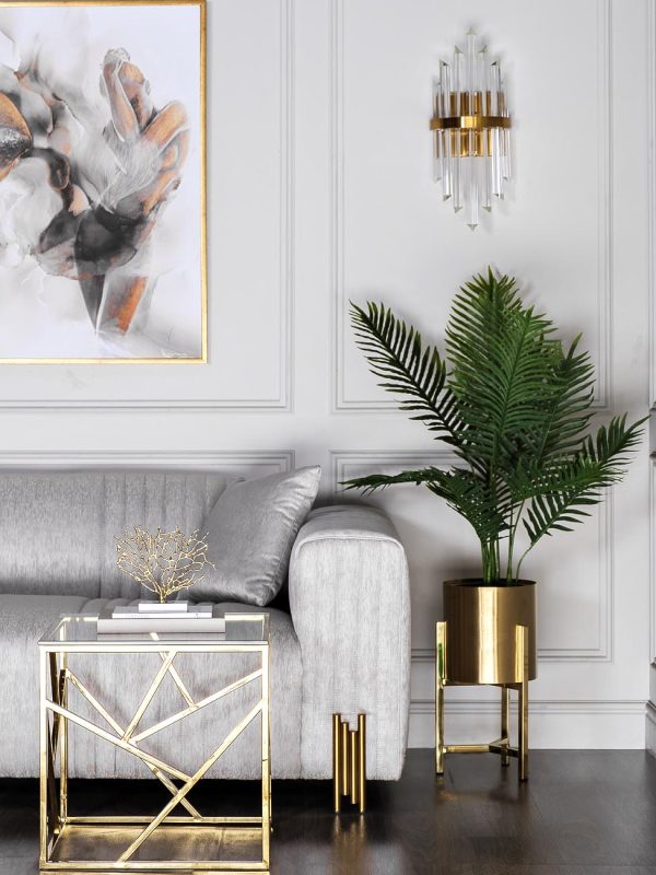 13RXFP3105M-GOLD Подставка под цветы золото d25*50cм — изображение 4