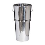 13RXFP3117-SILVER Кашпо высокое напольное цвет серебро d35*70см