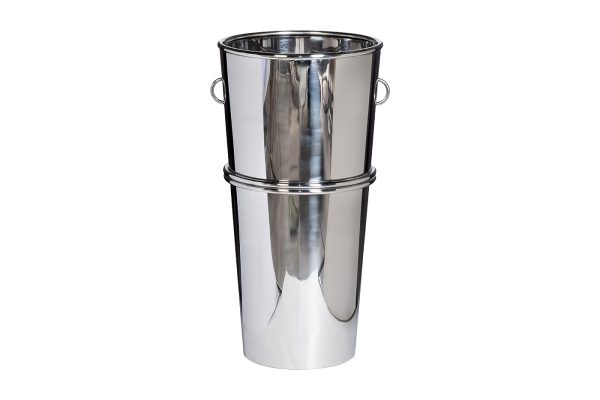 13RXFP3117-SILVER Кашпо высокое напольное цвет серебро d35*70см 13RXFP3117-SILVER Кашпо высокое напольное цвет серебро d35*70см