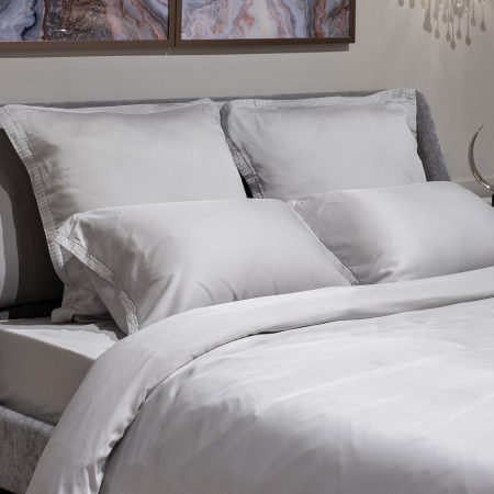 144HF-10303 Простыня тенсель серая 240*250