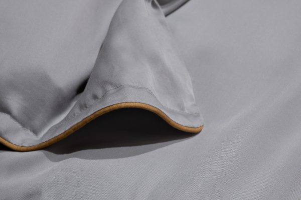 144HF-10313 Пододеяльник тенсель серый 145*210 — изображение 4
