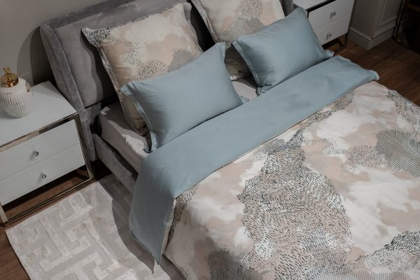 144HF-70601 Пододеяльник Нувола принт тенсель бирюзовый 220*200 — изображение 3