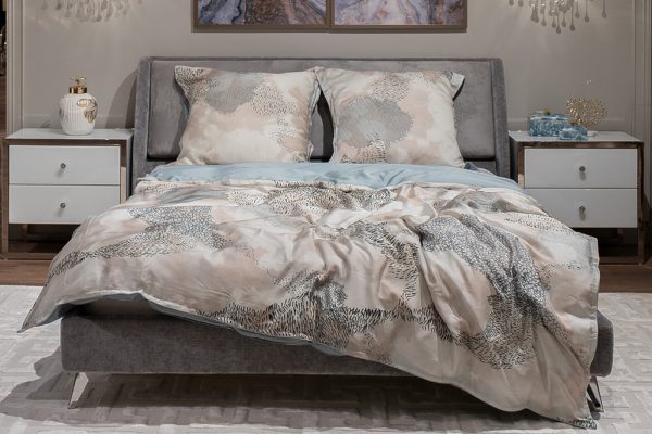 144HF-70608 Комплект наволочек Нувола принт тенсель бирюзовый 50*70 (2шт) — изображение 2