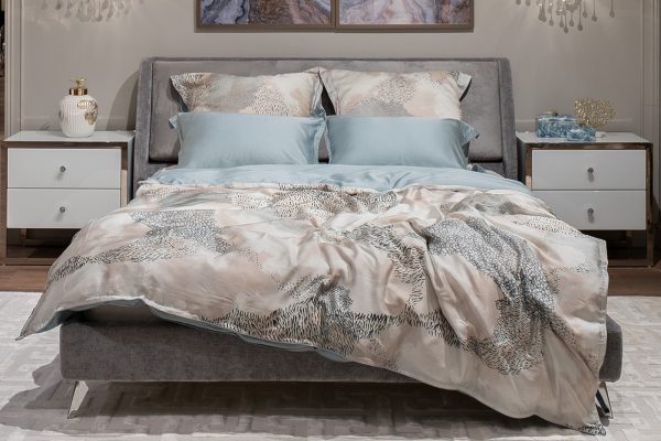 144HF-70609 Комплект наволочек Нувола принт тенсель бирюзовый 70*70 (2шт) — изображение 4