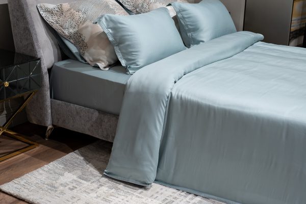 144HF-70613 Пододеяльник тенсель бирюзовый 145*210 — изображение 2