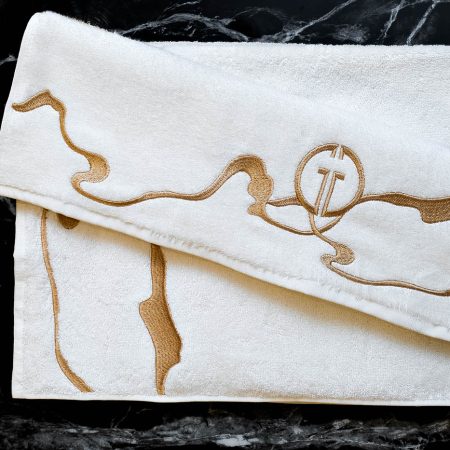 145ERT-01001 Полотенце Мелодия модал белое 100*150