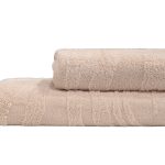 145ERT-10502 Полотенце Флавио бежевое 50*90