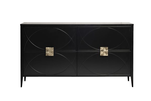 151SV-00001 Комод черный 160*90*40см